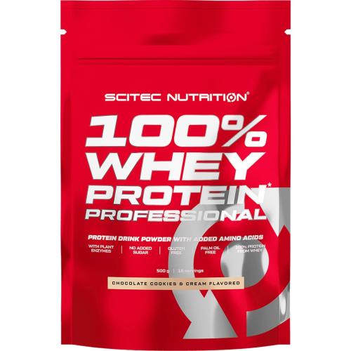Scitec Nutrition 100% Whey Protein Professional Συμπλήρωμα Διατροφής με Καθαρή Πρωτεΐνη Ορού Γάλακτος Εμπλουτισμένη με Αμινοξέα 1000g- Chocolate Cookies & Cream